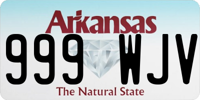 AR license plate 999WJV