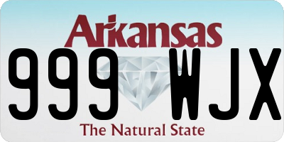 AR license plate 999WJX