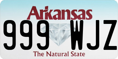AR license plate 999WJZ