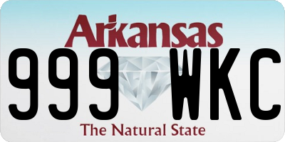 AR license plate 999WKC