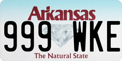 AR license plate 999WKE