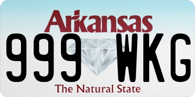 AR license plate 999WKG