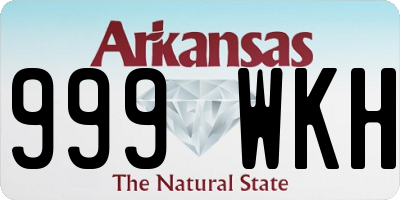 AR license plate 999WKH