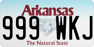 AR license plate 999WKJ