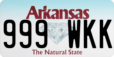 AR license plate 999WKK