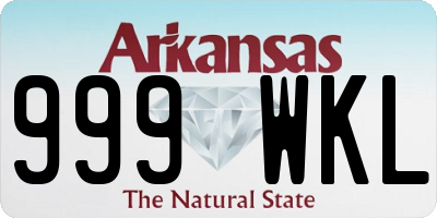 AR license plate 999WKL