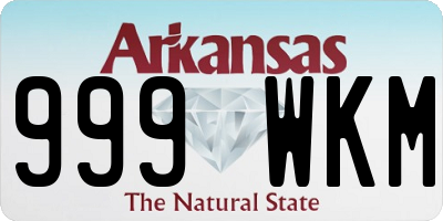 AR license plate 999WKM