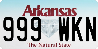 AR license plate 999WKN