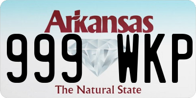 AR license plate 999WKP