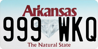 AR license plate 999WKQ