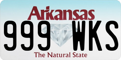 AR license plate 999WKS