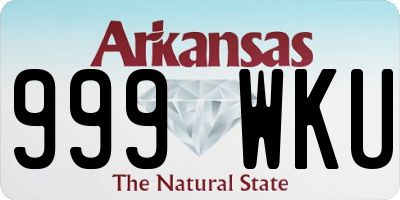 AR license plate 999WKU