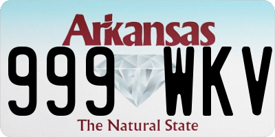 AR license plate 999WKV