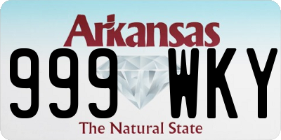 AR license plate 999WKY