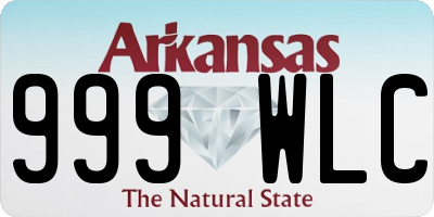 AR license plate 999WLC