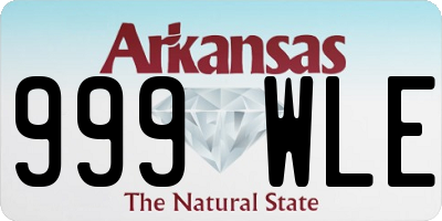 AR license plate 999WLE