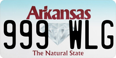 AR license plate 999WLG