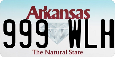 AR license plate 999WLH