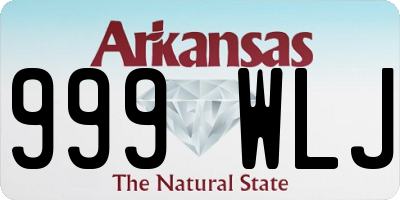 AR license plate 999WLJ