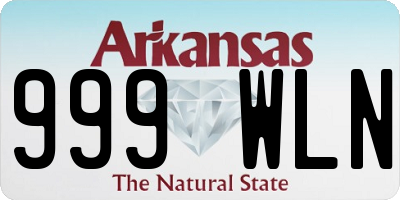 AR license plate 999WLN
