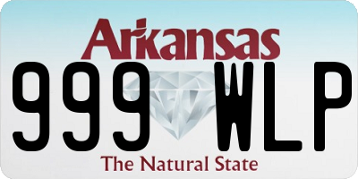 AR license plate 999WLP