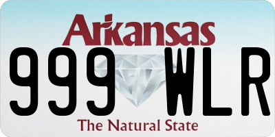 AR license plate 999WLR