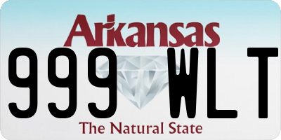 AR license plate 999WLT