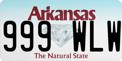 AR license plate 999WLW