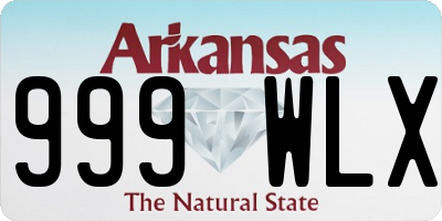 AR license plate 999WLX