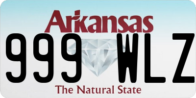 AR license plate 999WLZ
