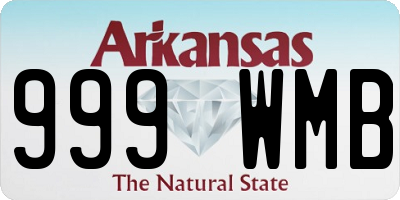 AR license plate 999WMB