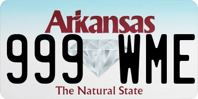 AR license plate 999WME