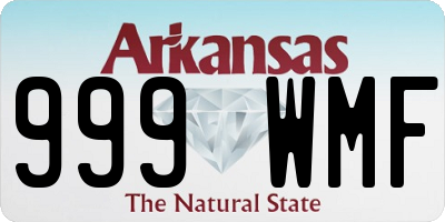 AR license plate 999WMF