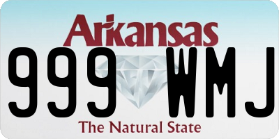 AR license plate 999WMJ
