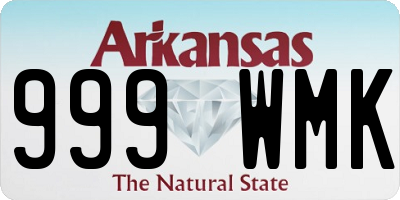 AR license plate 999WMK