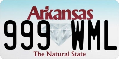 AR license plate 999WML