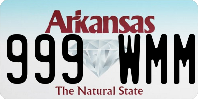 AR license plate 999WMM