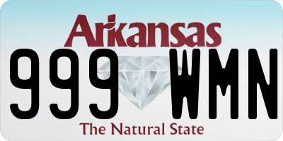 AR license plate 999WMN