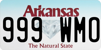 AR license plate 999WMO