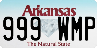 AR license plate 999WMP