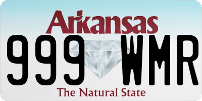 AR license plate 999WMR