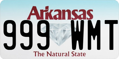 AR license plate 999WMT