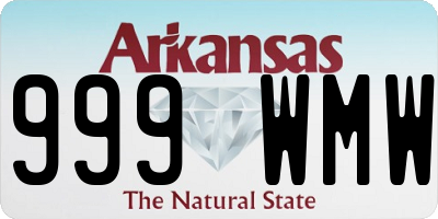 AR license plate 999WMW