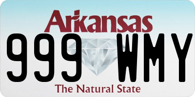 AR license plate 999WMY
