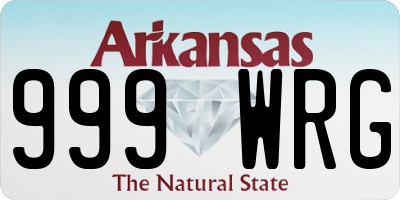 AR license plate 999WRG