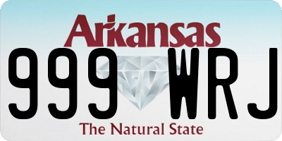 AR license plate 999WRJ