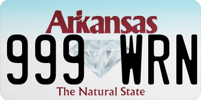 AR license plate 999WRN