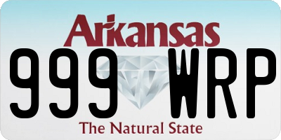 AR license plate 999WRP