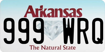 AR license plate 999WRQ