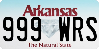 AR license plate 999WRS
